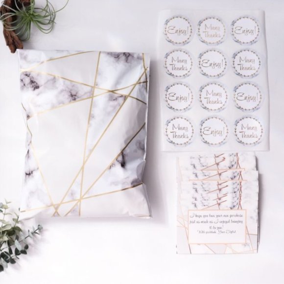 50 10x13 Marble Poly Mailers PRICE IS FIRM - Picture 2 of 2